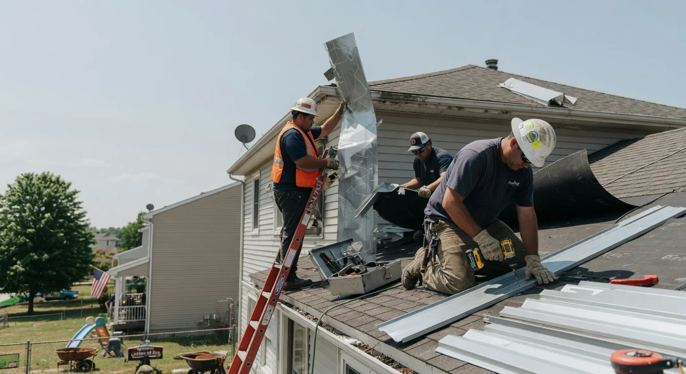 Storm Damage Metal Roof Repair in Cordova, NE